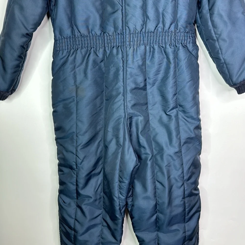 Vintage Snow Shield By Samco Blue Snowmobile Snowsuit Ice Fishing Suit Small